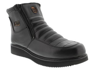 black slip on work boots