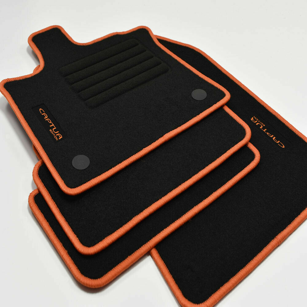 Tapis de sol Captur II édition logo orange pour protéger le plancher du SUV