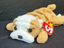 Ty Beanie Baby 1996 Retired Wrinkles the Dog Plush