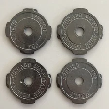 4 Vintage Webster Chicago Corporation Metal 45 RPM Record Adapter