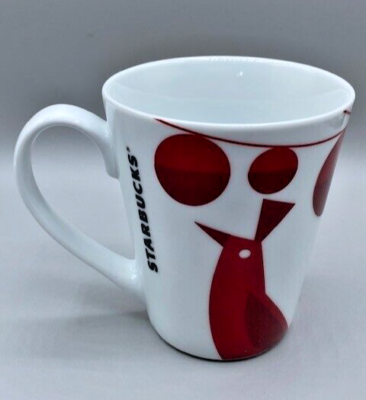 Starbucks Holiday Coffee Mug White w/ Red Partridge w/Ornaments 2012 | eBay