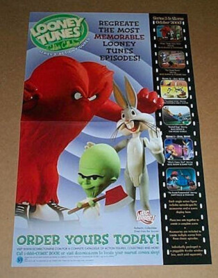 2006 Looney Tunes figure poster: 17x11'' DC Comics Direct Bugs Bunny promo poster