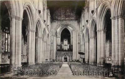 Ripon Yorkshire The Nave England OLD PHOTO