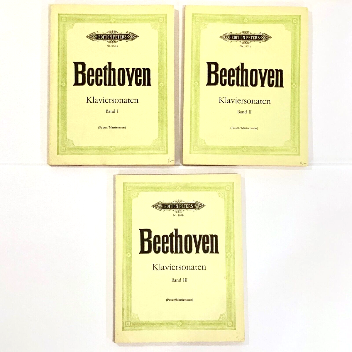 Beethoven Klavier-Sonaten Band I ベートーヴェン Edition Peters Beethoven Klaviersonaten (Piano Sonatas), Bands I