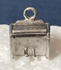 Vintage Sterling Upright Piano Charm with Opening Lid to Show Paper Keyboard! — photo 4