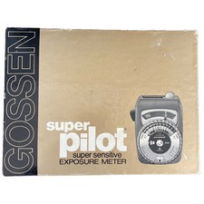 Vintage Gossen Super Pilot Light Meter In Box UNTESTED AS IS Photography