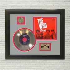 Who I Can See For Miles Framed Picture Sleeve Gold 45 Record Display M4