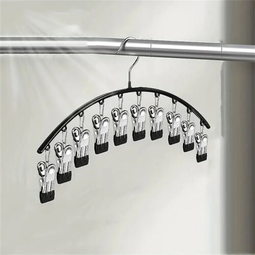 5X Curved Hanger Organizer With 10 Clips Suitable For Yoga Pants And Leggings A - Picture 6 of 9
