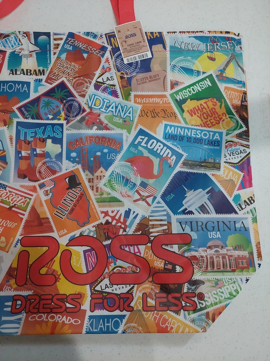 ROSS Dress For Less Reusable Shopping Bag Large Tote United States