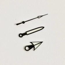 Samurai Style Watch Hand Set - Black - CT856