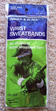 Bauer And Black Terry Wrist Sweatbands One Size New USA Made