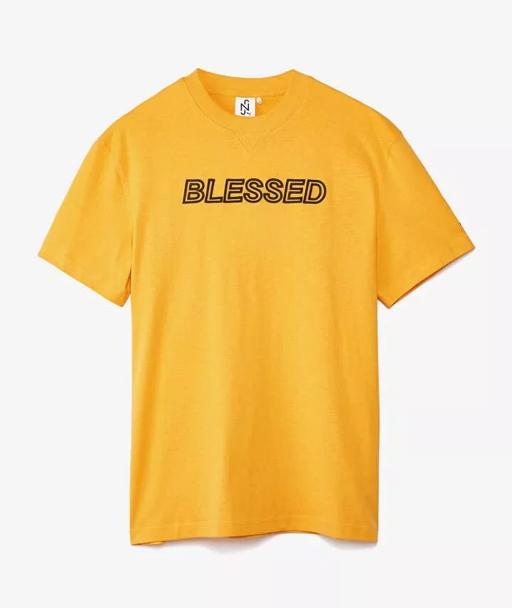 Yellow blessed shop sweatshirt