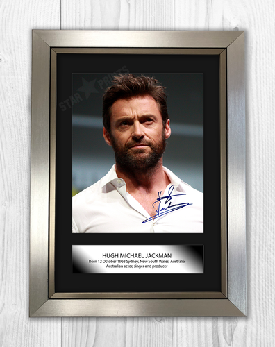 Hugh Jackman 1 A4 signed mounted photograph picture poster choice of frame - 第 3/10 張圖片