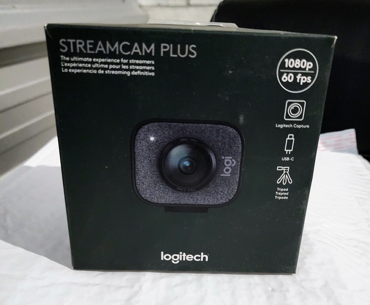 Logitech StreamCam Plus Webcam with Tripod Mount Graphite (960
