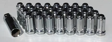 Chrome Spline Lug Nuts Chevy Truck Silverado GMC Sierra 2500 3500 14x1.5 32 Lugs