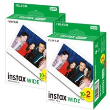 2 x Fujifilm Instax WIDE Film (40 Shots) for Fuji Wide 300 210 Instant Cameras