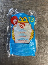 McDonalds: TY 13 NEON the Seahorse Toy Beanie Baby Plush 2000    SEALED NEW