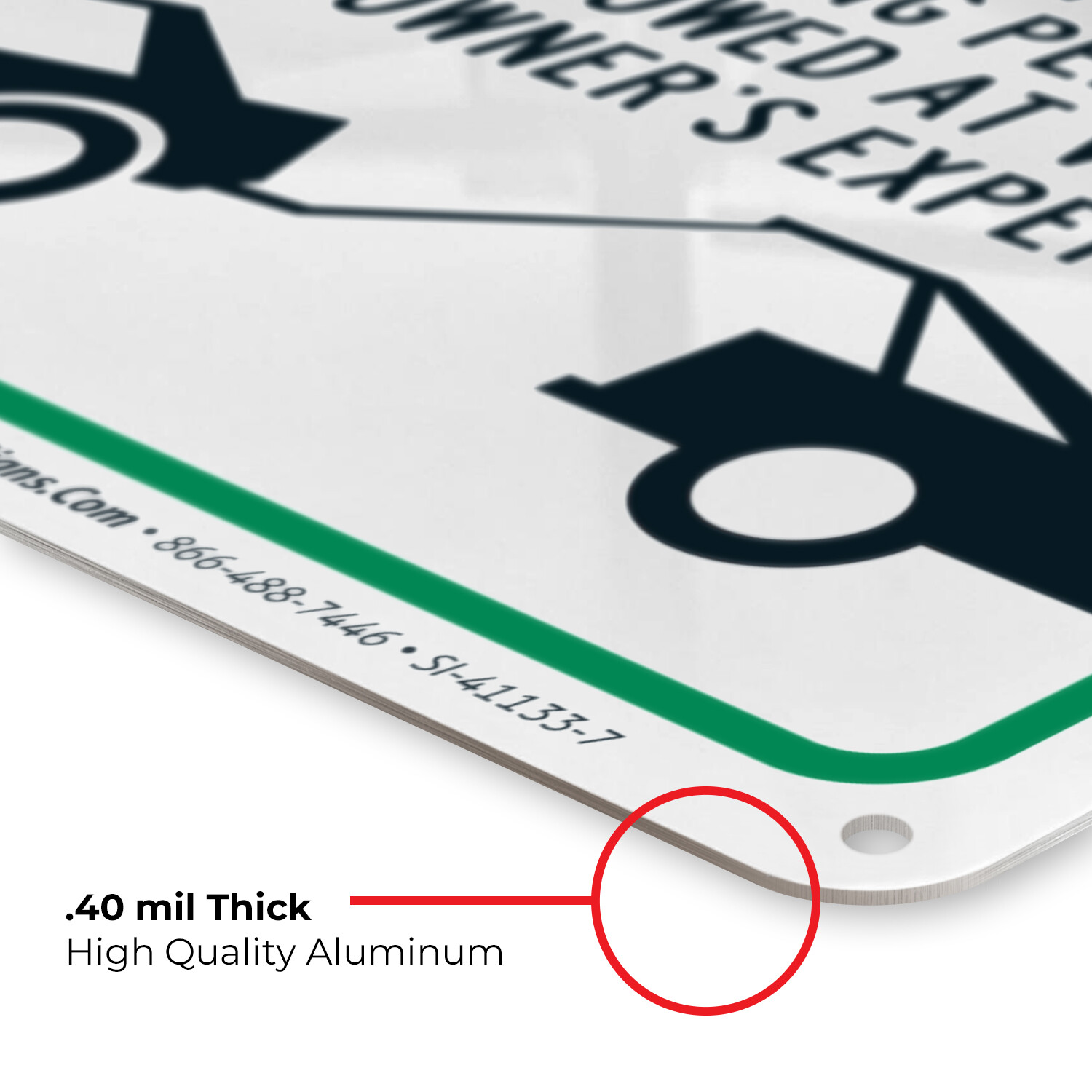 Permit Parking Only Sign, Will Be Towed At Owner'S Expense,