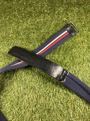 Vintage Tommy Jeans Belt Blue Red White 46'' Long