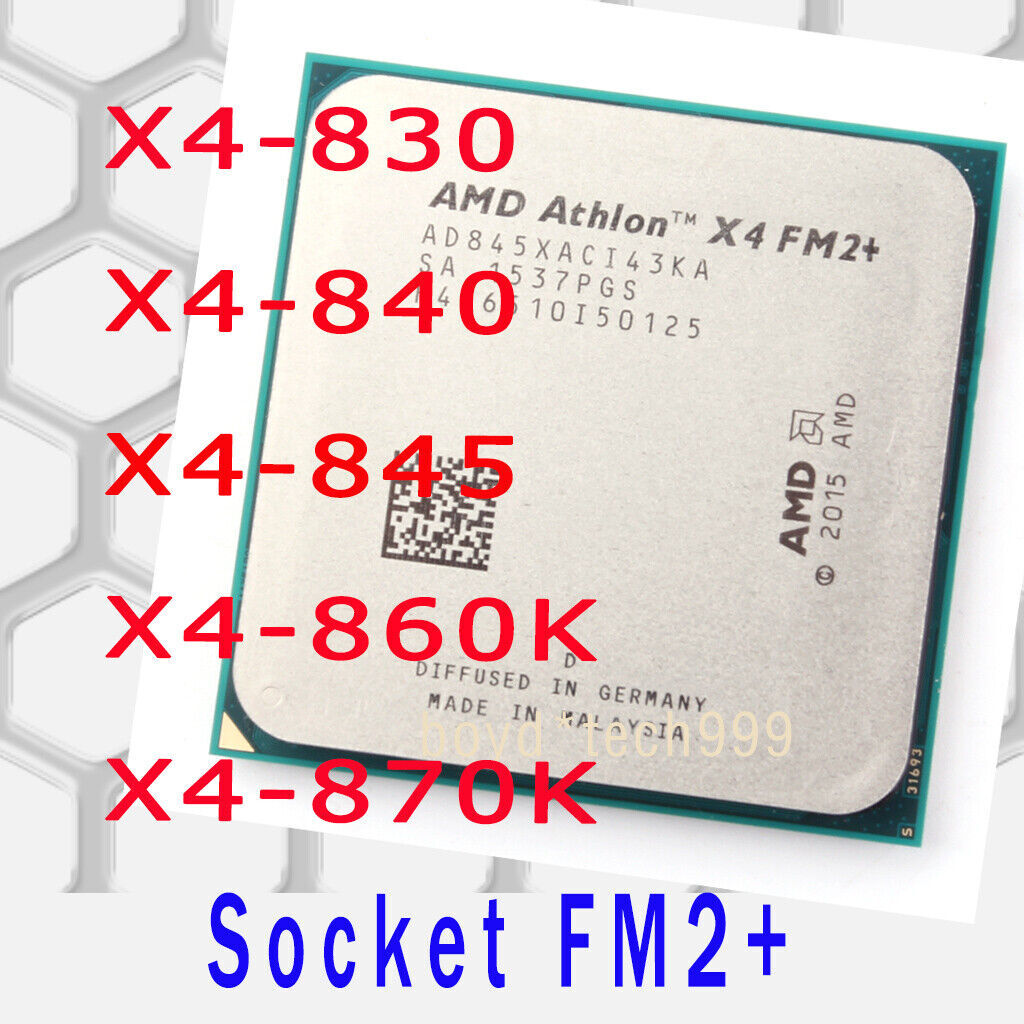 AMD Athlon X4 830 840 845 860K 870K Socket FM2+ Quad-Core CPU Processor