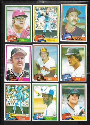 1981 OPC 81 O PEE CHEE TOPPS MLB BASEBALL CARD GRAY BACK 251-374 SEE LIST - Picture 48 of 247