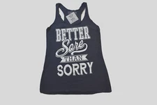 Chin-Up Apparel Womens Better Sore Than Sorry Racerback Tank Shirt New S-XL