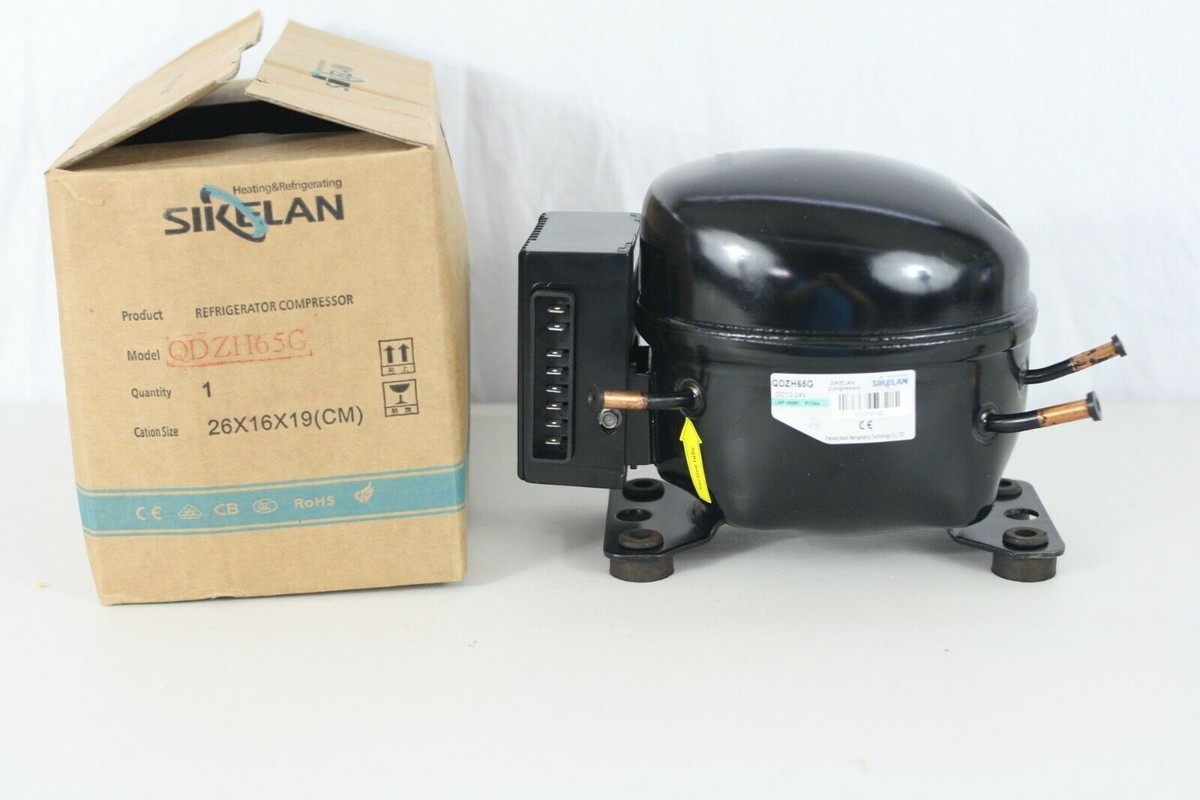 Sikelan QDZH65G 12V 24V DC R134A Refrigeration Compressor Mobile