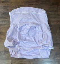 Pottery Barn Kids Regular Anywhere Chair Cover Lavender Purple White Trim