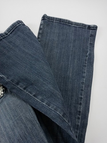 La Idol USA Jeans Women Size 29 Blue Denim Flap Bling Pockets - Picture 12 of 16