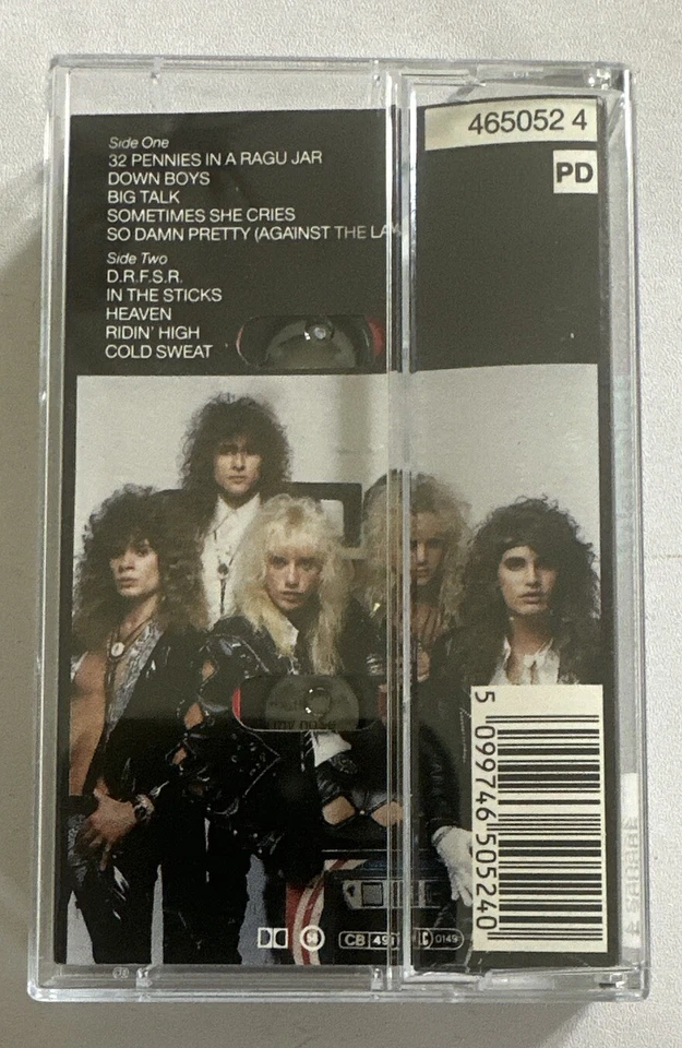 Warrant - Dirty Rotten Filthy Stinking Rich - 1988 Cassette Tape Uk Paper Label - Image 3 of 4