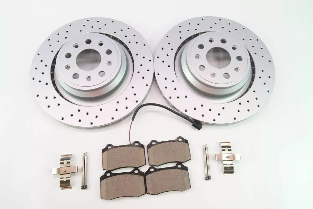 FOR 2014 2015 2016 Maserati Quattroporte 3.0L 3.8L rear brake pads and rotors
