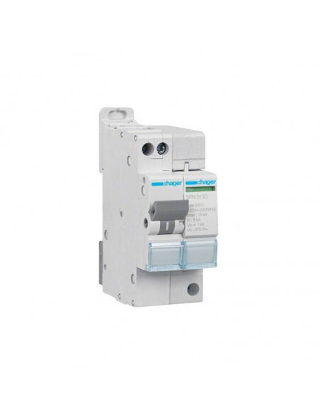 Parafoudre Hager SPN715D auto protégé 15kA à cartouche débrochable contre les surtensions