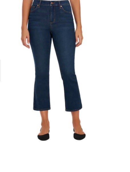 Chaps Ladies' Mid Rise Crop Kick Jeans 