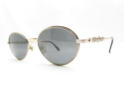 Vintage Y2K Brighton Blue Skies SG053 Sunglasses Oval Silver Scroll Frame BRIGHTON BLUE SKIES HANDMADE SG053 ROUND SILVER SUNGLASSES  main image 2