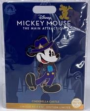 Disney Mickey Mouse Main Attraction 12/12 50th Fireworks Cinderella Castle Pin