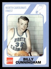 Billy Cunningham 1989 Collegiate Collection North Carolina's Finest  Card #40