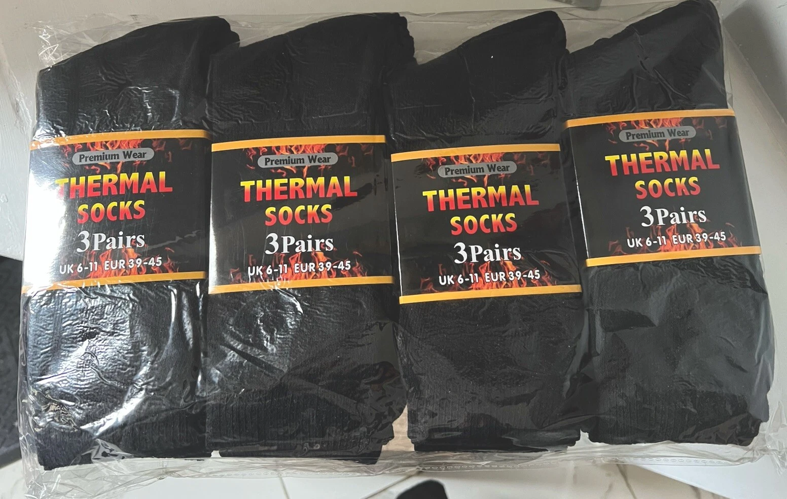 PUMA Calzini stivali da lavoro uomo Ultimate nuovi 12 paia taglia 6 11 suola ammortizzata TOP HEAT BLACK