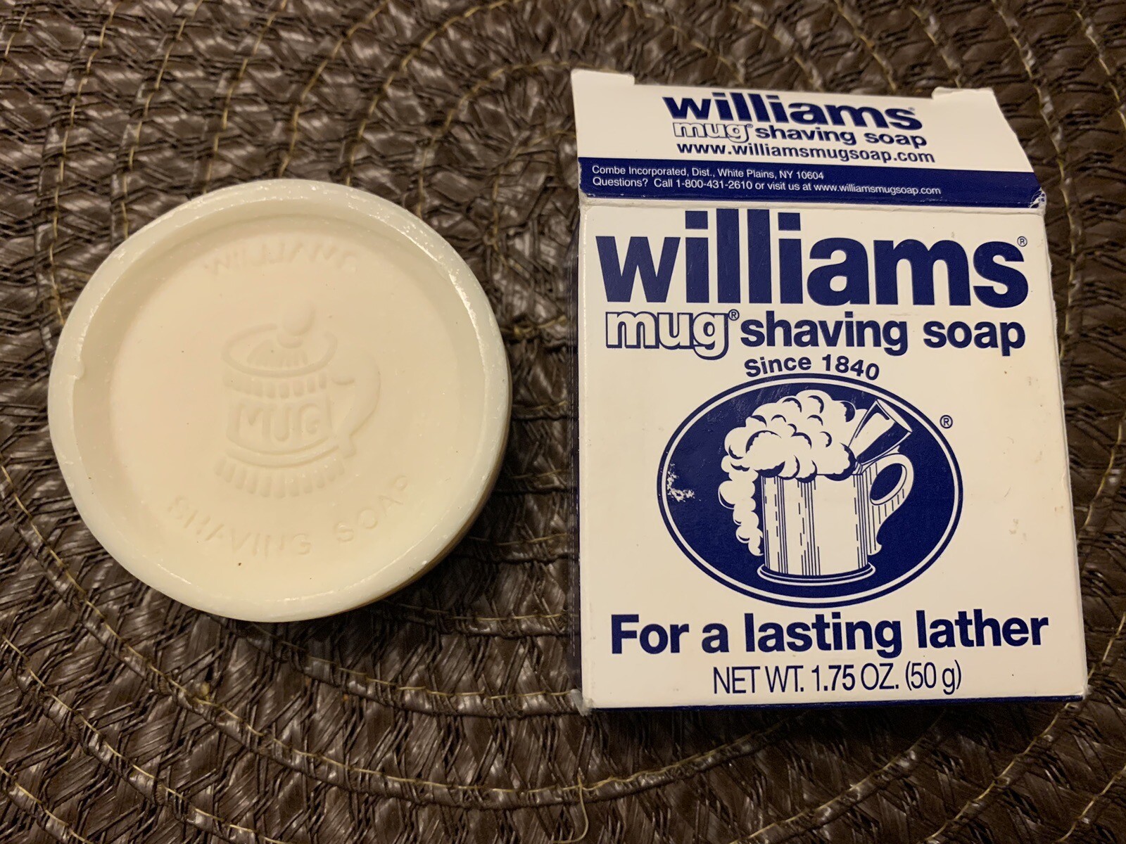 Williams Mug Shaving Soap 1.75 oz Lasting Lather Discontinued New Old