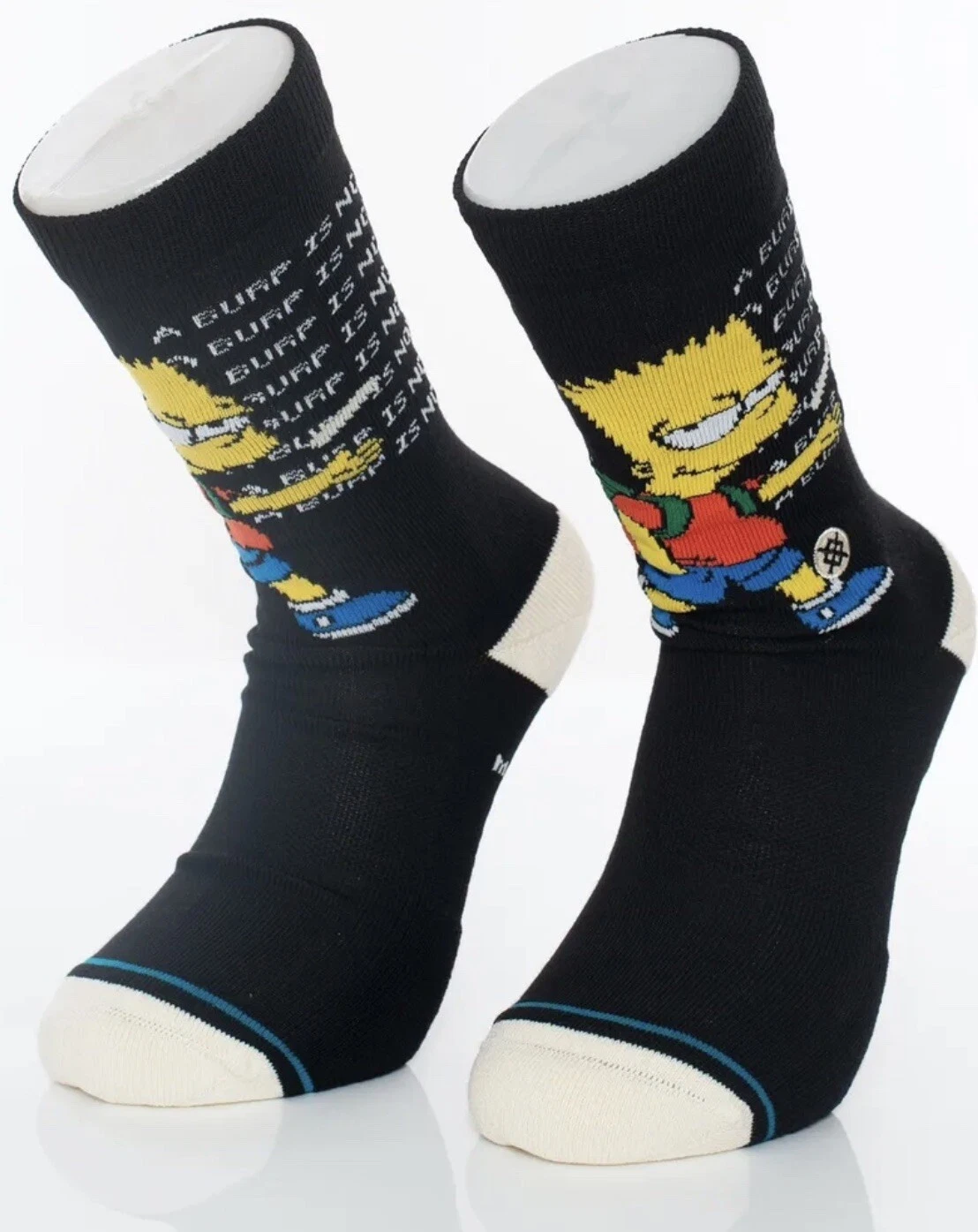 Stance x The Simpsons Troubled Bart Simpson Large Crew Socks Men's 9-13 Casual