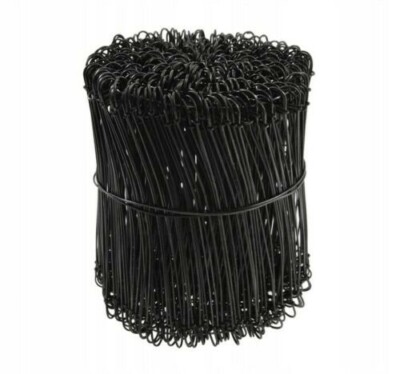 100x Doppelschlaufe Metalldraht Kabelbinder MEHRZWECK Stahl Twist Bewehrung/Garten 