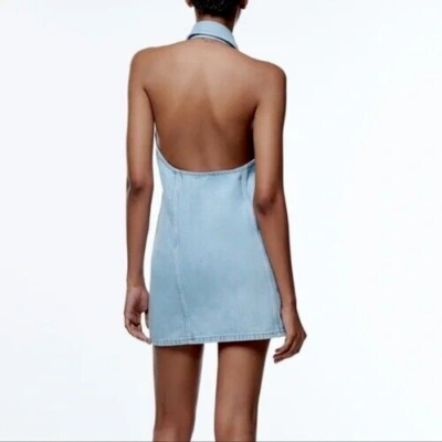 zara denim halter dress zara denim mini halter dress Size:Small,Medium,Large Price: 37,000