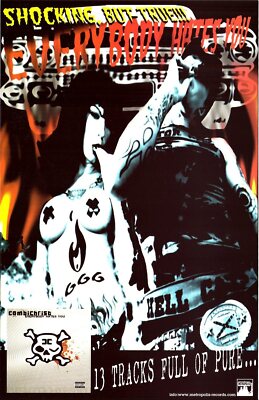 2 Lot Combichrist Everybody Hates You Get Your Body Beat Promo Poster 17 x 11