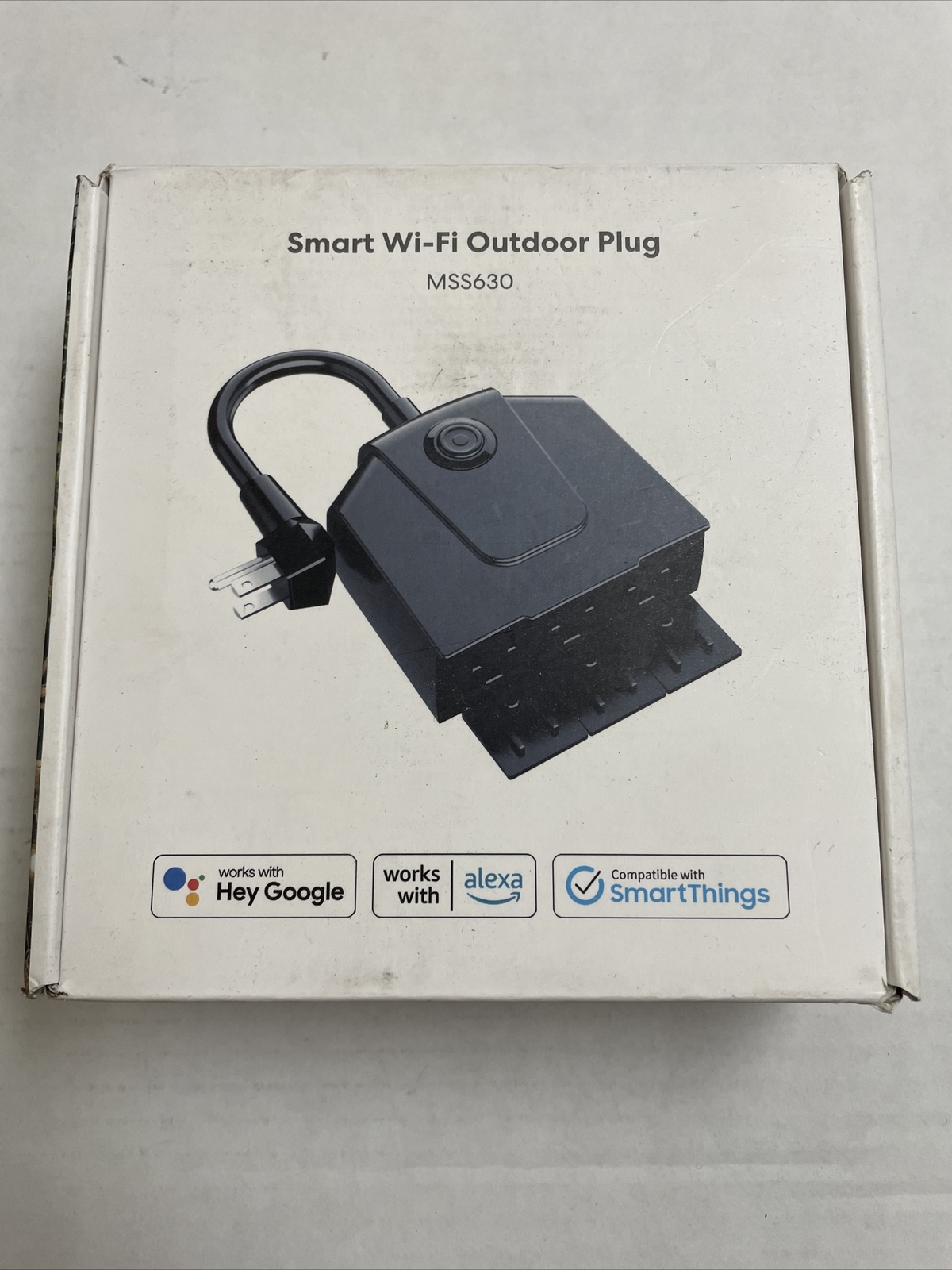 Outdoor Smart Plug, meross Wi-Fi Outlet with 3 Sockets Independently MSS630 NEW