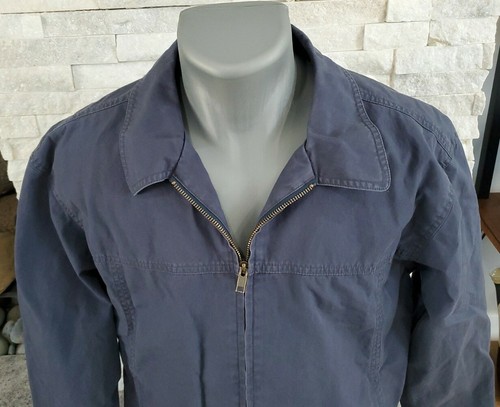 Zip-Up Canvas Jacket for Men 