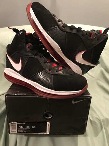 NEW DS Nike Lebron 8 VIII Black Red 