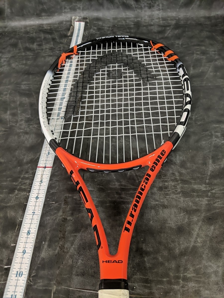 Head Ti Radical Elite Tennis Racquet Titanium Orange Black White 4