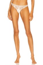 Kiki de Montparnasse Coquette Thong Ivory Lace Lingerie S NWT 125