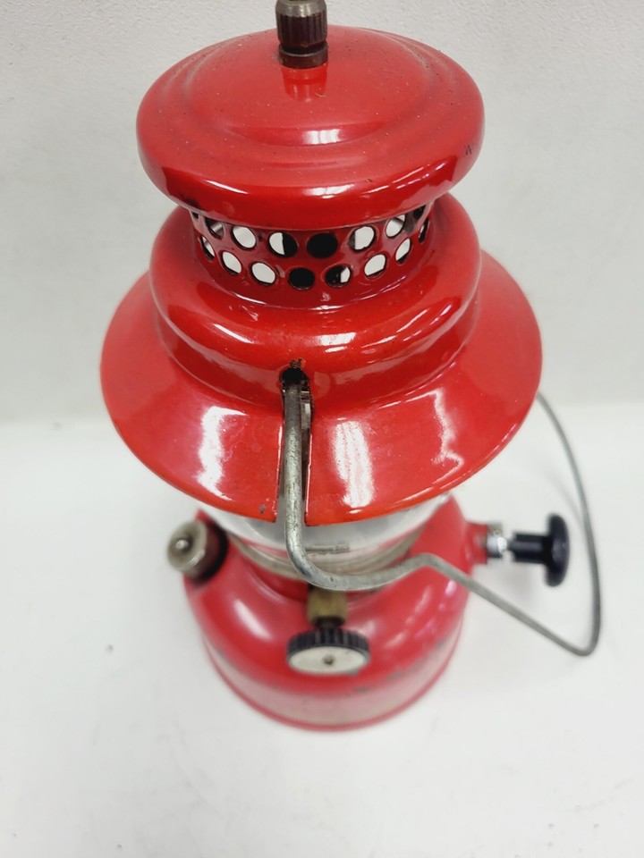 VINTAGE CAMPER MODEL NO.1 RED LANTERN WITH COLEMAN GLASS eBay