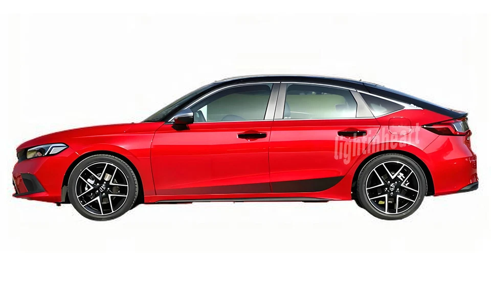 Fit For Honda Civic Hatchback Car Sticker Graphics Vinyl Decal Side Stripe Vinyl - Image 3 of 4