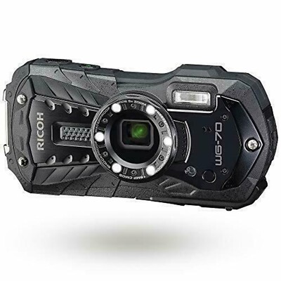 RICOH WG-70 【訳あり品】 Used RICOH Waterproof Shockproof Digital Camera WG-70 Black | eBay